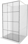 Walk-in du&scaron;o sienelė Mexen Kioto, Brushed nickel, juodas ra&scaron;tas, 100 x 200 cm