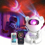 Happy People AN 98/7 2in1 LED &scaron;viesų projektorius astronautas + kolonėlė