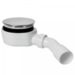 Plastbrno Du&scaron;o sifonas EWNN942 90 40 Inox, žemas, 45&deg;, 40 50 mm, sietelis