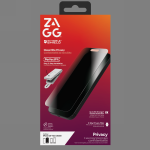 ZAGG &bdquo;Invisibleshield Glass Elite&ldquo; privatumo stiklas, skirtas &bdquo;iPhone Air&ldquo;