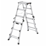 Hailo Teleskopinės kopėčios Master DTL100 | aliuminio | 2x4 - 2x6 laipteliai