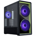 Kompiuterio korpusas Lian Li LANCOOL 217 INF, Mid-Tower, grūdinto stiklo &scaron;oninis langas, RGB ap&scaron;vietimas, juodos spalvos