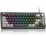 Klaviatūra Magegee TS68 Pilkas Juodas, RGB, US