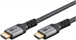 Goobay Plus High-Speed-HDMI-Kabelis mit Ethernet, 4K @ 60Hz (grau, 10 Meter)