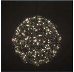 Emos LED Kalėdų kamuolys 20 cm / skirtas naudoti lauke ir patalpose / &scaron;ilta balta &scaron;viesa