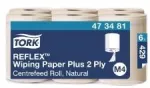 TORK Valymo popieriaus ritinėliai Reflex&trade; Advanced M4 2 sluoksnių natūralūs, 429 lapai, 6 ritinėliai (473481)