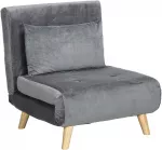 Koduva 2-in-1 miegamasis krėslas, pilkas, 72 x 78 x 79 cm