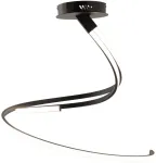 40W LED lubinis &scaron;viestuvas KINETIC, juodas, CCT