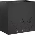 Sodo vazonas Juoda 50 x 30 x 49 cm &Scaron;altai valcuotas plienas