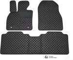 Kilimėliai QuiltyMats TOYOTA VERSO 2009-2018 (3 vnt.), Juodas-Juodas /11-16