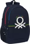 Benetton Mokyklinė kuprinė Benetton Sixties Granatowy (32 x 44 x 16 cm)