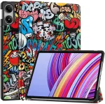 Plan&scaron;etinio kompiuterio dėklas Strado-Tech Grafinis Xiaomi Redmi Pad Pro 12.1 2024 / Poco Pad 12.1 su dangteliu &ndash; apsauginis su stovu