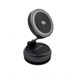 Evelatus Automobilinis laikiklis Qi2 25W Magnetic belaidis automobilinis įkroviklis &ndash; AutoSpring spiraling laido USB C į USB C jungtis 1,2 m Juodas (EVEUN25WMWCSCH)