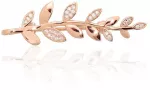 Diamond Sky Jewelry Sidabrinė sagė su cirkoniais &bdquo;Olive Branch II&ldquo;