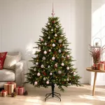 Dirbtinė kalėdinė eglutė su rutuliuku 150 cm 150 LED