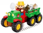 Bounn Traktorius Farmer su priekaba ir gyvūnėliais &scaron;viesa garsai (HN207103)