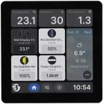 Shelly &middot; Unterputz &middot; "Wall Ekranas X1i Juodas" &middot; Smart Home Steuerzentrale &middot; 4" &middot; WLAN &middot; BT &middot; juodas