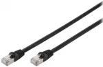 Assmann Digitus CAT 6 S/FTP lauko tinklo kabelis, PE, 5 m, Cat6, S/FTP (S-STP), RJ-45, RJ-45, juodas