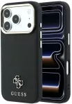 Dėklas Guess Saffiano Small 4G & Classic Logo MagSafe do iPhone 18 Pro / 17 Pro juoda