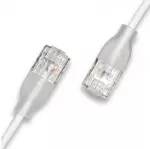C2G wantecWire eGlow Slim UTP tinklo kabelis CAT6a, balta, ilgis 8,00 m