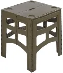 Garden4You Sulankstomas lauko staliukas M, apkrova iki 80 kg, Timo 46,5x44,5x55 cm, alyvuogių spalvos (0610656323)