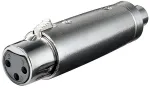 Goobay XLR adapteris, RCA lizdas į XLR lizdą - XLR lizdas (3 kontaktų) > RCA lizdas
