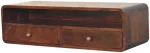 Artisan Furniture Sieninis atviras mango medienos konsolinis staliukas, Kalifornijos rie&scaron;utmedžio atspalvio