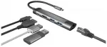 NATEC Multiport Fowler Go USB-C -> Hub USB 3.0 x2 HDMI 4K USB-C PD RJ45