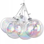 Akriliniai burbulai. Plastikiniai stiklo rutuliai. 6 rutuliai 8cm Burbulas P10