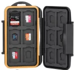 Vandeniui atsparus dėklas 12 Sd + Microsd kortelių