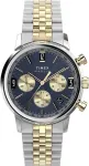 Timex Marlin vyri&scaron;kas chronografas kvarcinis laikrodis, dviejų atspalvių mėlynas, apyrankė