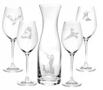 Komplektas butelis + stiklainiai 360ml Hunter / Medžiotojas (1+4vnt)