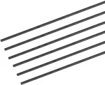 6 vnt. anglies pluo&scaron;to strypai 2 mm x 300 mm modeliams ir dronams