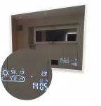 Orai stotis su wifi ir jungikliu, priedas prie led veidrodžio