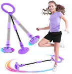 &Scaron;viečiantis led hula-hoop ant kojos vaikams, sulankstomas, mirksintis kamuolys &scaron;okinėjimui