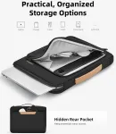 Innostyle ne&scaron;iojamas dėklas, skirtas 13 colių macbook air, hp, dell, lenovo, asus ne&scaron;iojamiesiems kompiuteriams, apsauginis ne&scaron;iojimo dėklas su priedų krep&scaron;iu, atsparus vandeniui (juodas, 13 colių)