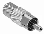 Antenos adapteris Rf Rca/cinch/ki&scaron;tukas-f/lizdas 75ohm