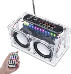Kompiuterio kolonėlės Diy Bluetooth Garsiakalbis su Fm Radijo Rinkinys ir Nuotolinio Valdymo Pulteliu