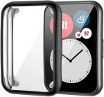 Silikoninis dėklas Huawei Watch Fit 2, juodas