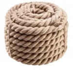 Jutinė virvė 30mm x 100m &ndash; stora, natūrali, buriavimo!