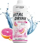 Best Body Nutrition Vital Drink Zerop&reg; &ndash; rausvasis greipfrutas, originalus gėrimų koncentratas &ndash; sirupas &ndash; be cukraus, 1:80 paruo&scaron;ia 80 litrų paruo&scaron;to gėrimo, 1000 ml
