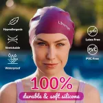 Limmys plaukimo kepuraitė moterims ir vyrams - 100% silikoninė plaukimo kepuraitė - auk&scaron;tos kokybės - tampri ir patogi plaukimo kepuraitė - galima įvairių patrauklių spalvų