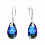 Diamond Sky Jewelry Sidabriniai auskarai moterims DiamondSky &bdquo;Baroque III (Meridian Mėlyna)&ldquo; su Swarovski kristalais