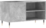 Vinilinė plok&scaron;telė Vinilinių plok&scaron;telių spintelė, betono, 85x38x48cm, mediena