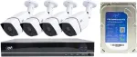 AHD PNI House PTZ1300 &bdquo;Full HD&ldquo; vaizdo stebėjimo rinkinys su 4 lauko kameromis 2MP, 1080P ir pridedamu 1TB PNI SafeHouse