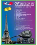 VHF / UHF CRT MICRON UV dviejų dažnių radijo stotelė 136-174 MHz – 400-470 MHz, 13.8 Vdc, DTMF, dvigubas budėjimo režimas (Dual Watch), TOT, nuskaitymas (Scan), Talk Around