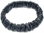 &Scaron;ilkinė plona plaukų gumelė sx 1 cm pilka scrunchie Silklove