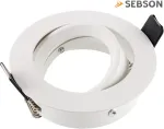 Sebson korpusas įleidžiamiems prožektoriams su gu10 lizdu led halogeninei lemputei 230 v - pasukamas montavimo rėmas, skylės skersmuo 75 mm (min. 73 mm, maks. 77 mm) lubų ap&scaron;vietimui - 6 vnt. rinkinys