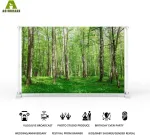 Aoihrraan 3 x 2,5 m mi&scaron;ko kra&scaron;tovaizdžio fonas žalias mi&scaron;kas pievos gamtos kra&scaron;tovaizdžio fotografijos fonas vasaros atostogų kelionių stovyklavimo atostogų vakarėlio vestuvių portreto tapetų nuotraukų studijos rekvizitai