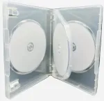 Skaidrus dvd cd / blu-ray diskų dėklas 10 x 3 diskams su 27 mm nugarėle ir i&scaron;oriniu apvalkalu iliustracijoms. Talpina 3 bet kokio formato diskus